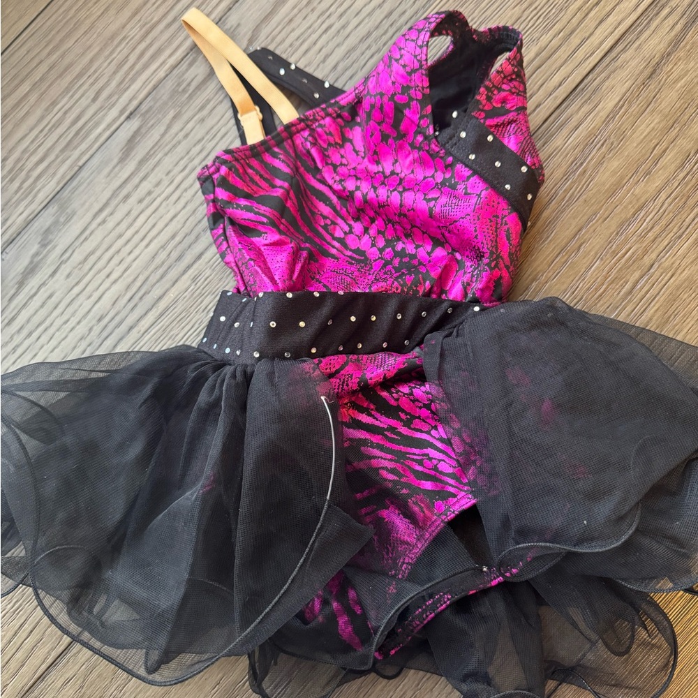 Pink and Black Kids Dance Costume